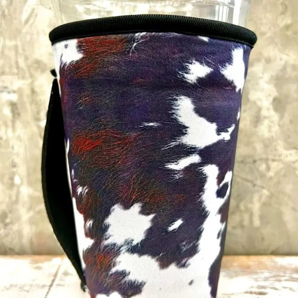 30 oz New Rich Cowhide Insulated Cup Cover